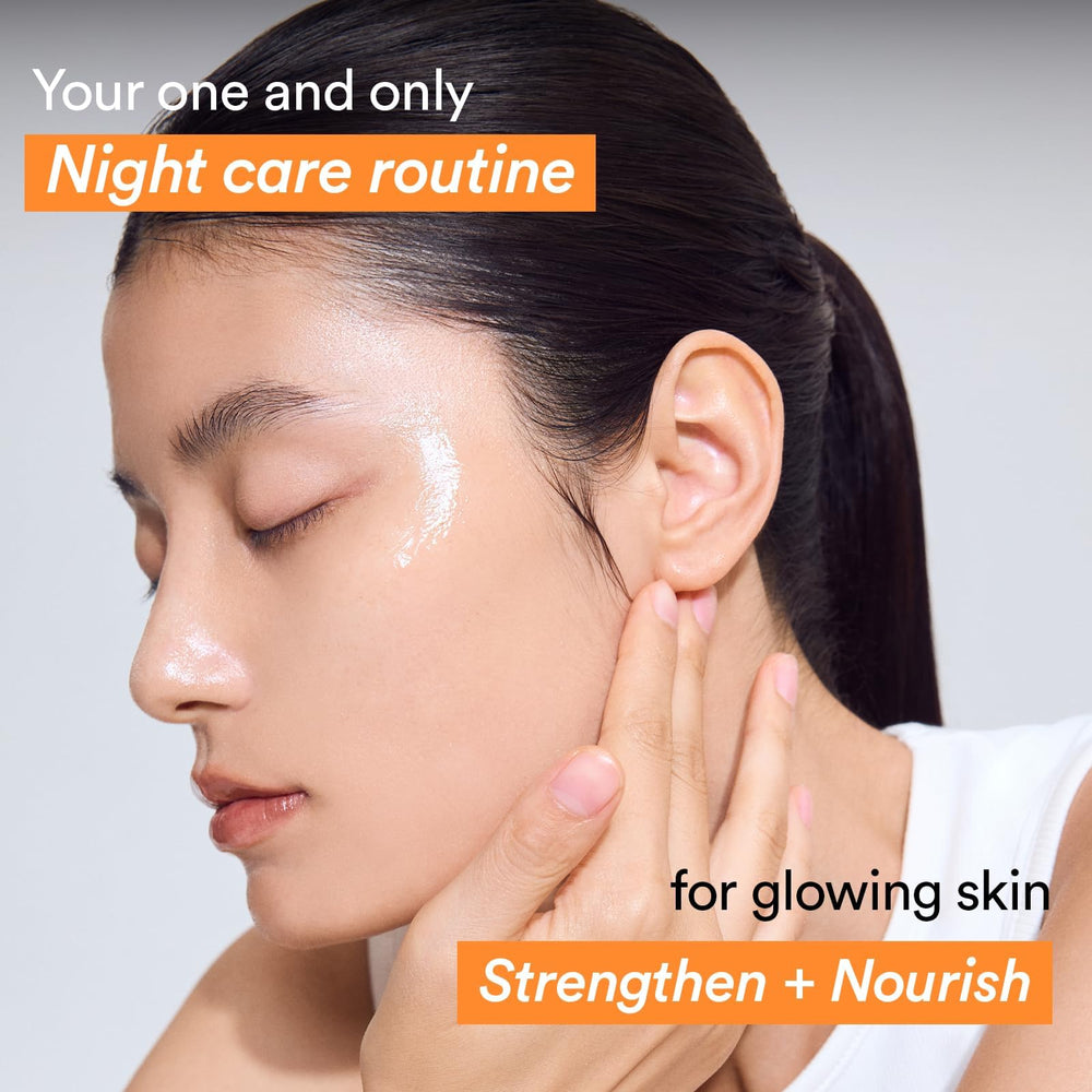 Abib Rice Probiotics Overnight Mask Barrier Jelly jar application with rich hydration.