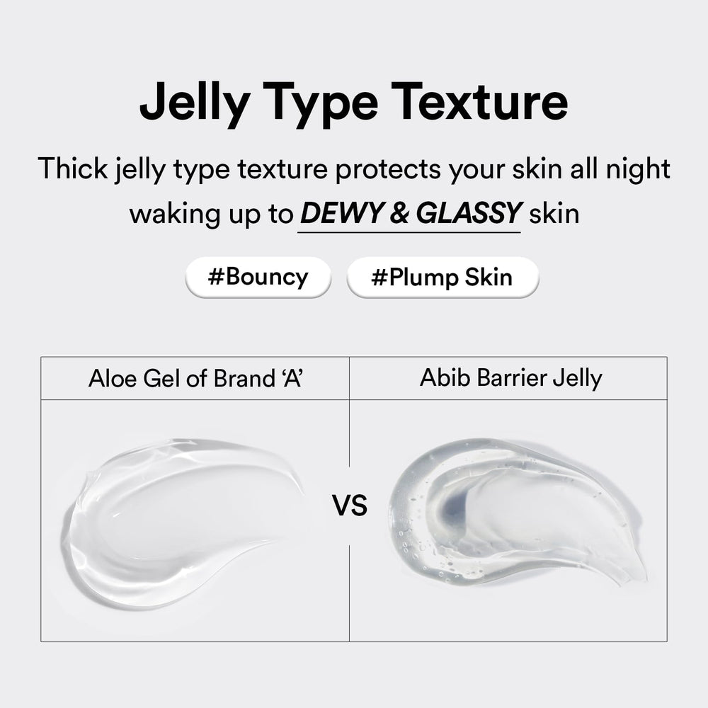 Abib Rice Probiotics Overnight Mask Barrier Jelly night routine shot conveys soothing care.