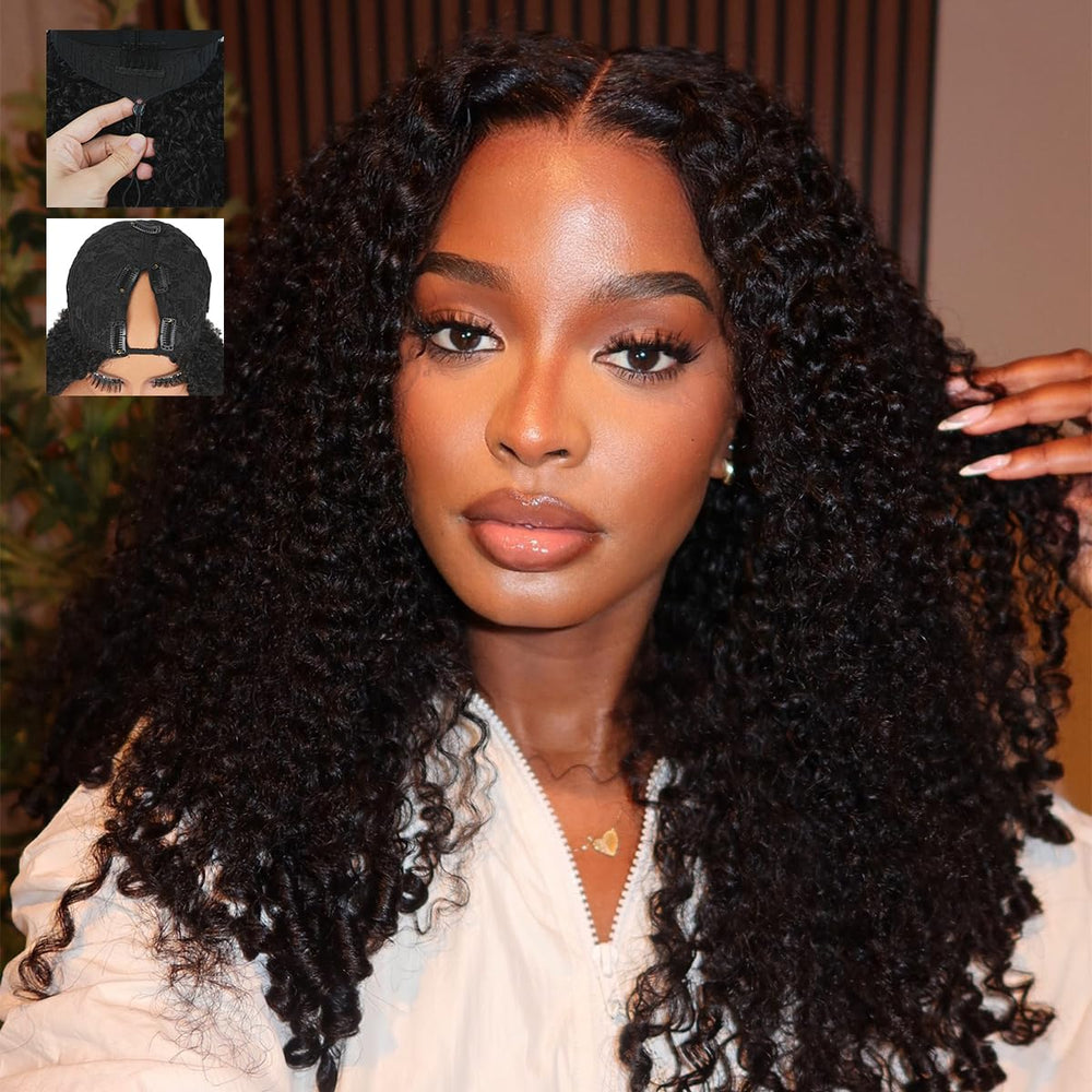 Abijale V‑Parte Burmese con rizos naturales para look suave diario
