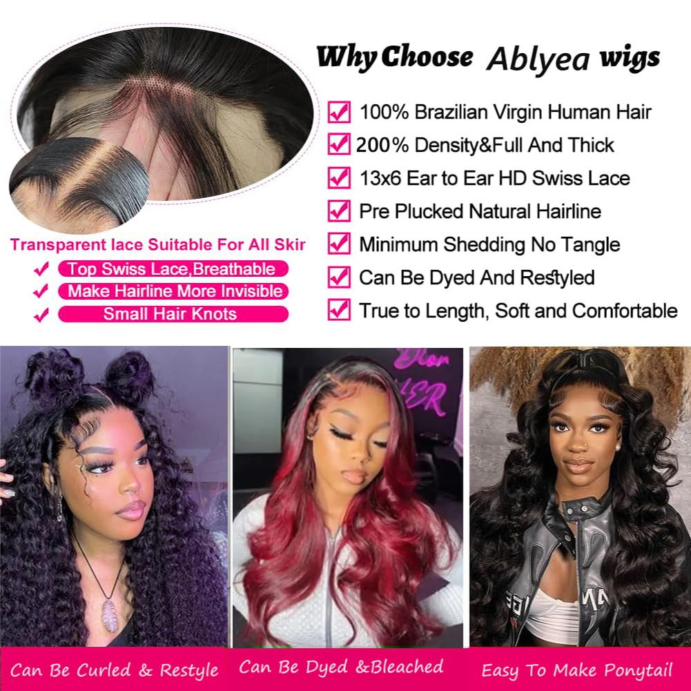 Ablyea bleached knots with baby hair creates a seamless front