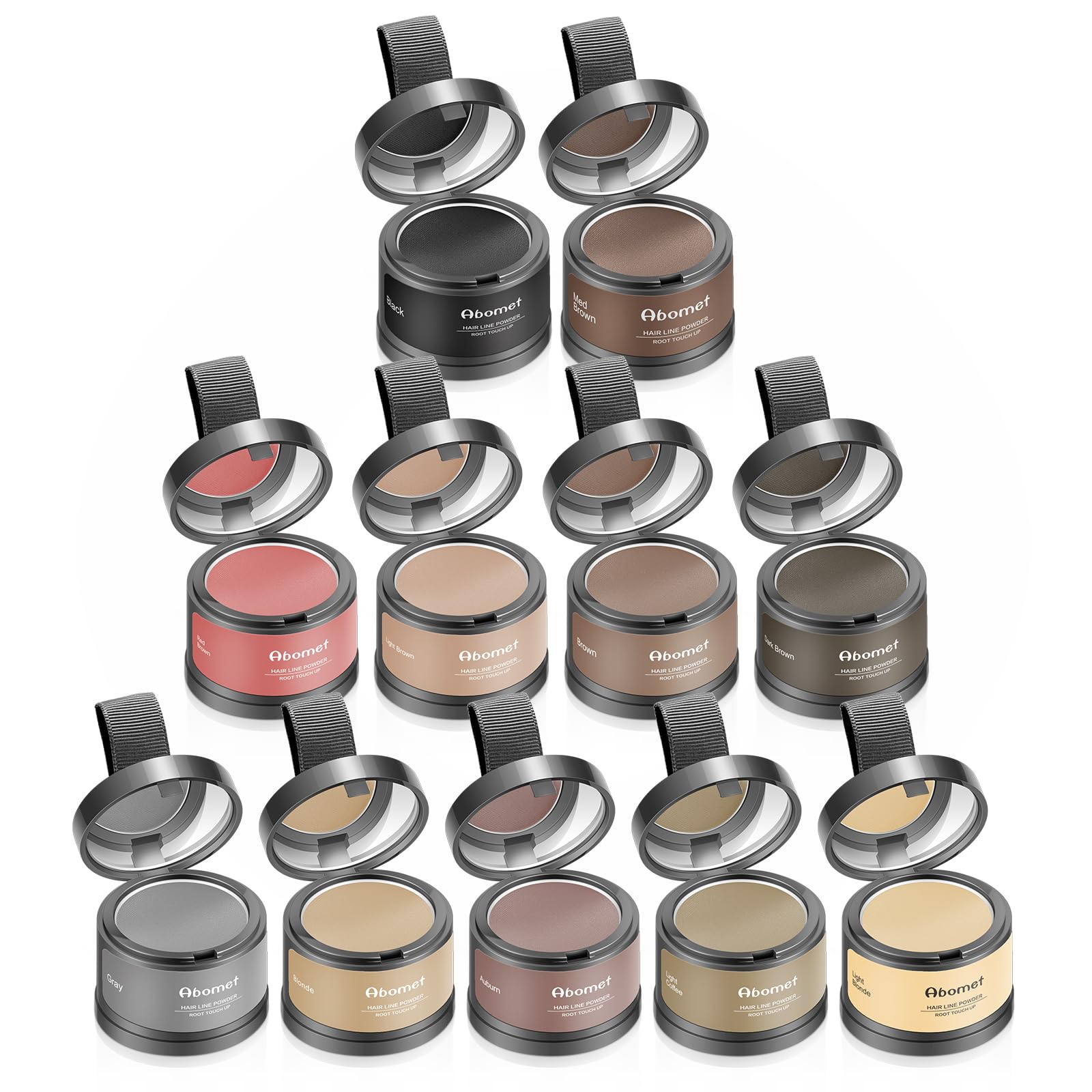 Abomet variedad de colores para combinar con diferentes tonos de cabello.