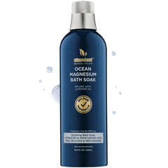 Abundant Natural Health, baño de magnesio marino con lavanda para hidratar la piel.