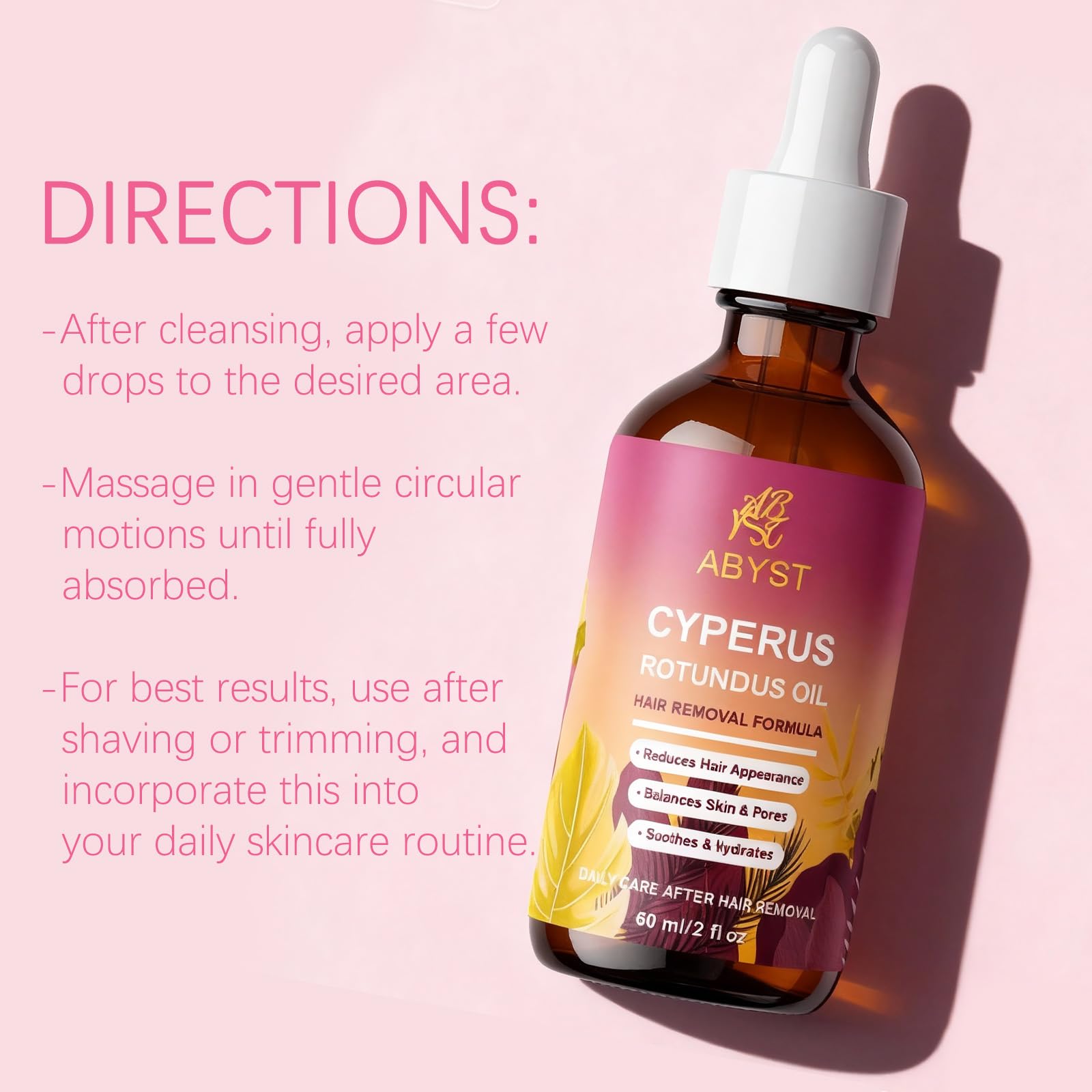 ABYST Natural, gentle formula with no harsh chemicals.