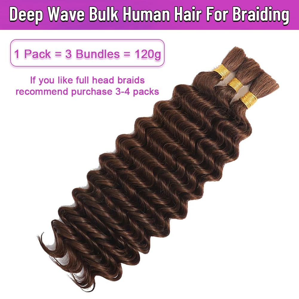 Acbhoa onda profunda para trenzas boho, resultado rizado suave y definido.