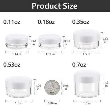 Accmor frascos de 3 a 20 g, ideales para muestras y traslados.