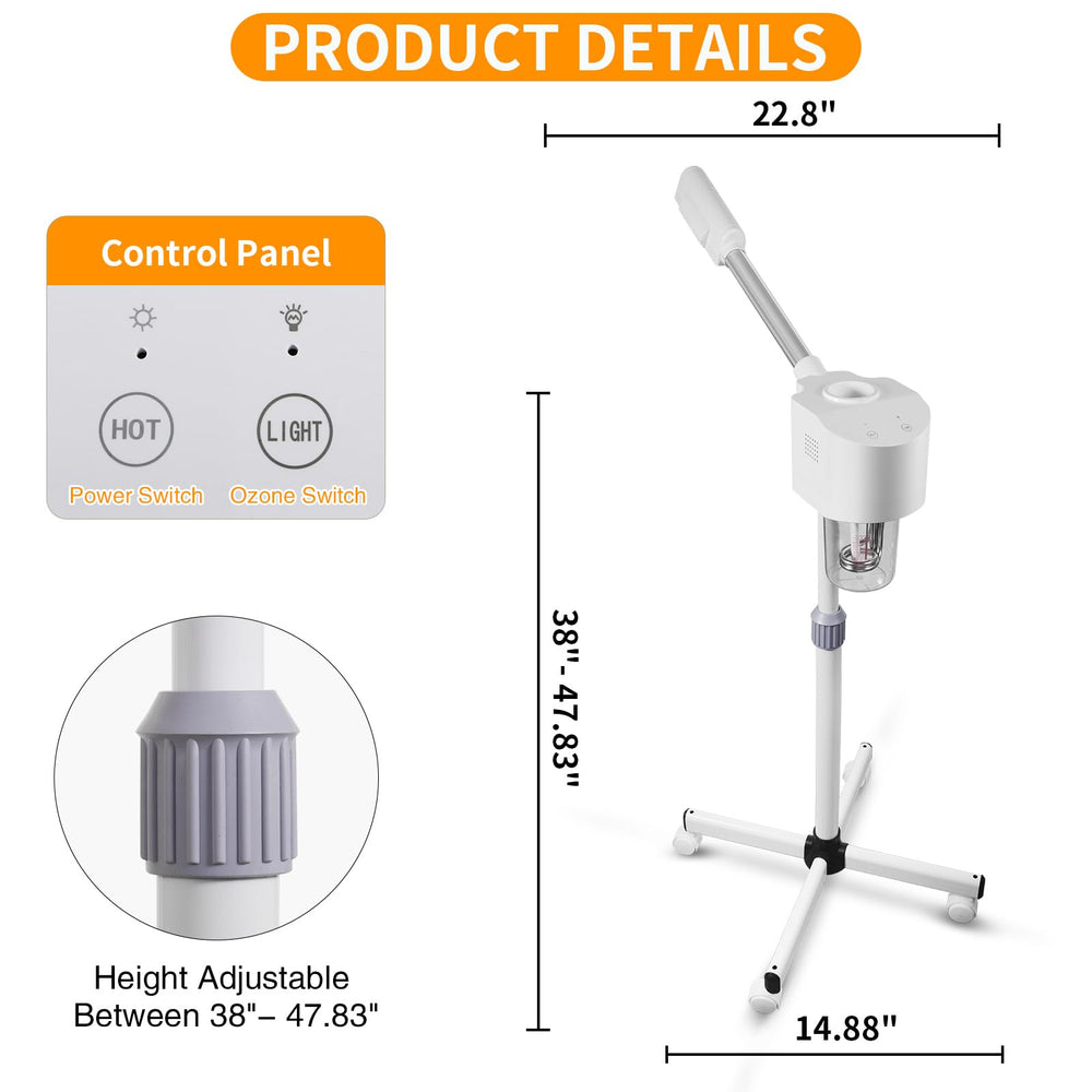 AceFox vaporizador facial con niebla caliente, ayuda a relajar y abrir poros.