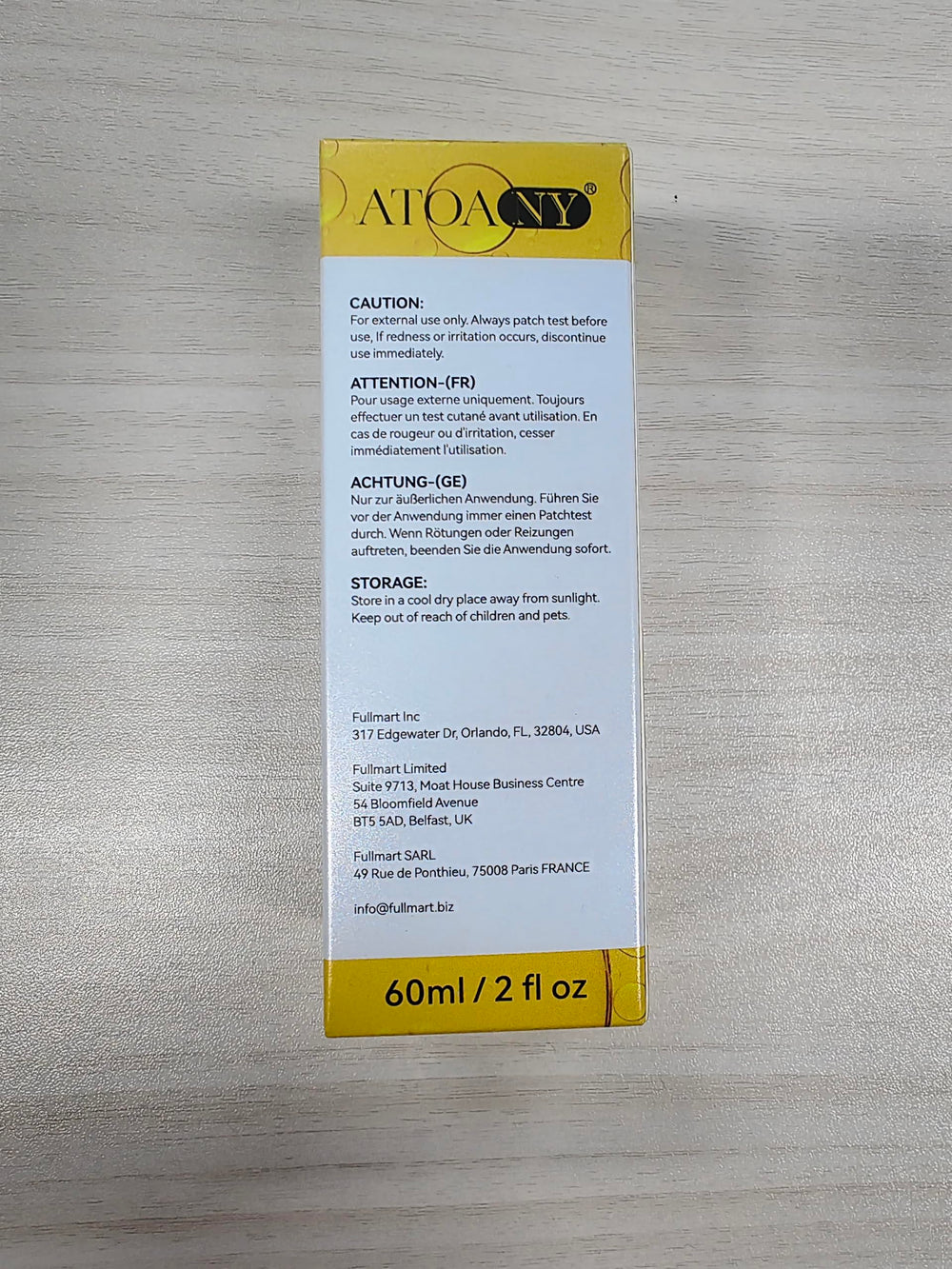 Aceite Vitamina E 75000 UI: envase oscuro protege la fórmula