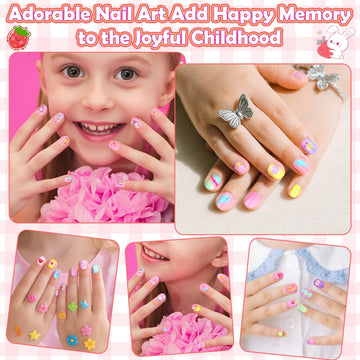 Acejoz uñas listas para pegar para crear arte en casa.