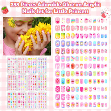 Acejoz uñas con diseños adorables para niñas y diversión.