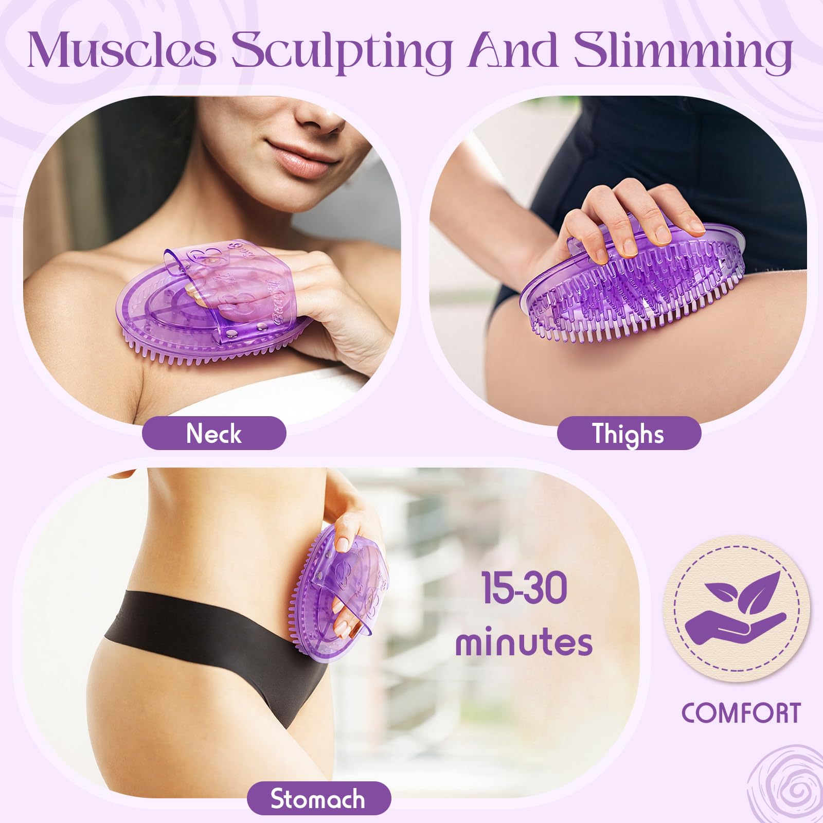 Acellegic cepillo meridiano masaje espalda para alivio muscular