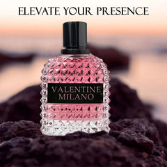 A CENTER Milano Perfume para mujer, caja rosada elegante, regalo ideal.