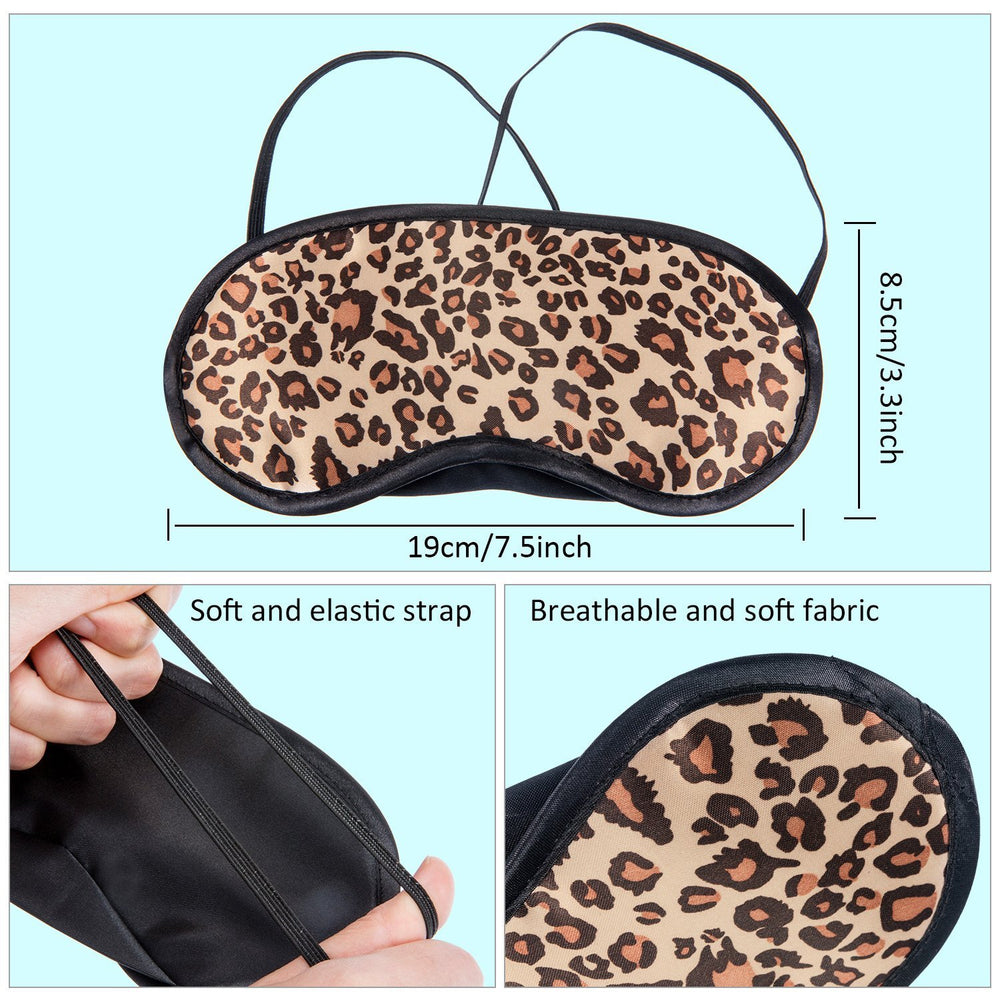 Acfun mascarilla leopardo con correas elásticas que no se mueven.