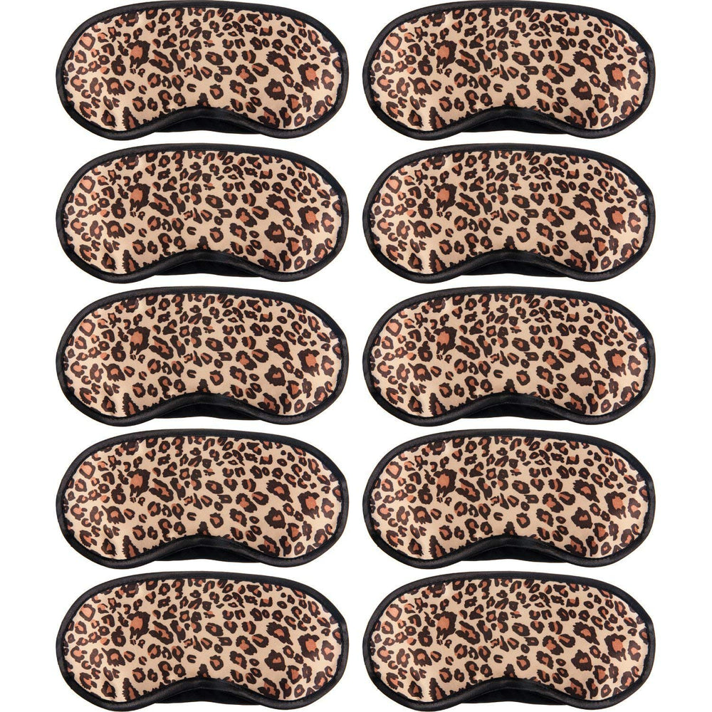 Acfun mascarilla de ojos satén leopardo para dormir, suave y cómoda.