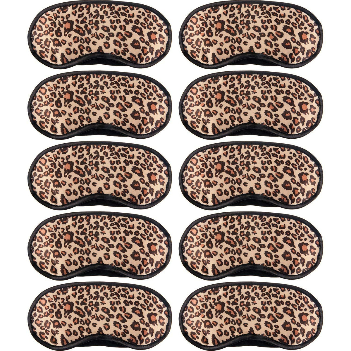 Acfun mascarilla de ojos satén leopardo para dormir, suave y cómoda.