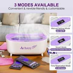 Achzzy modo Smart para consistencia perfecta de la parafina.
