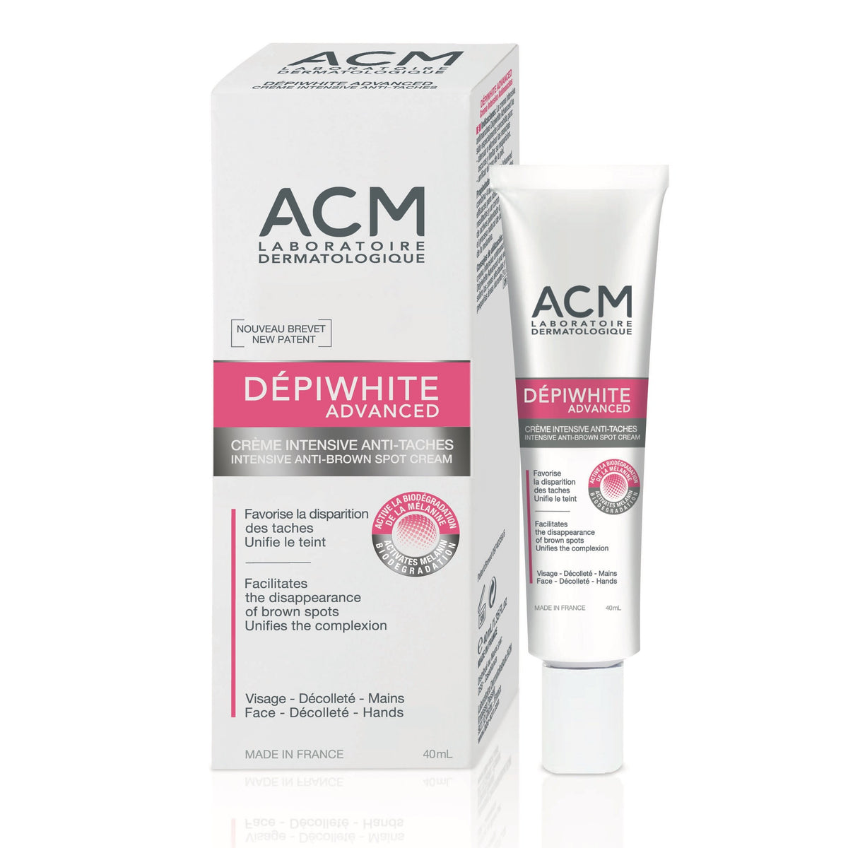 ACM Depiwhite crème en flacon, potentiel pour un teint uniforme
