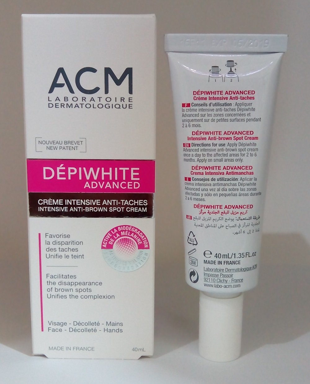 Emballage ACM Depiwhite prêt à l’emploi