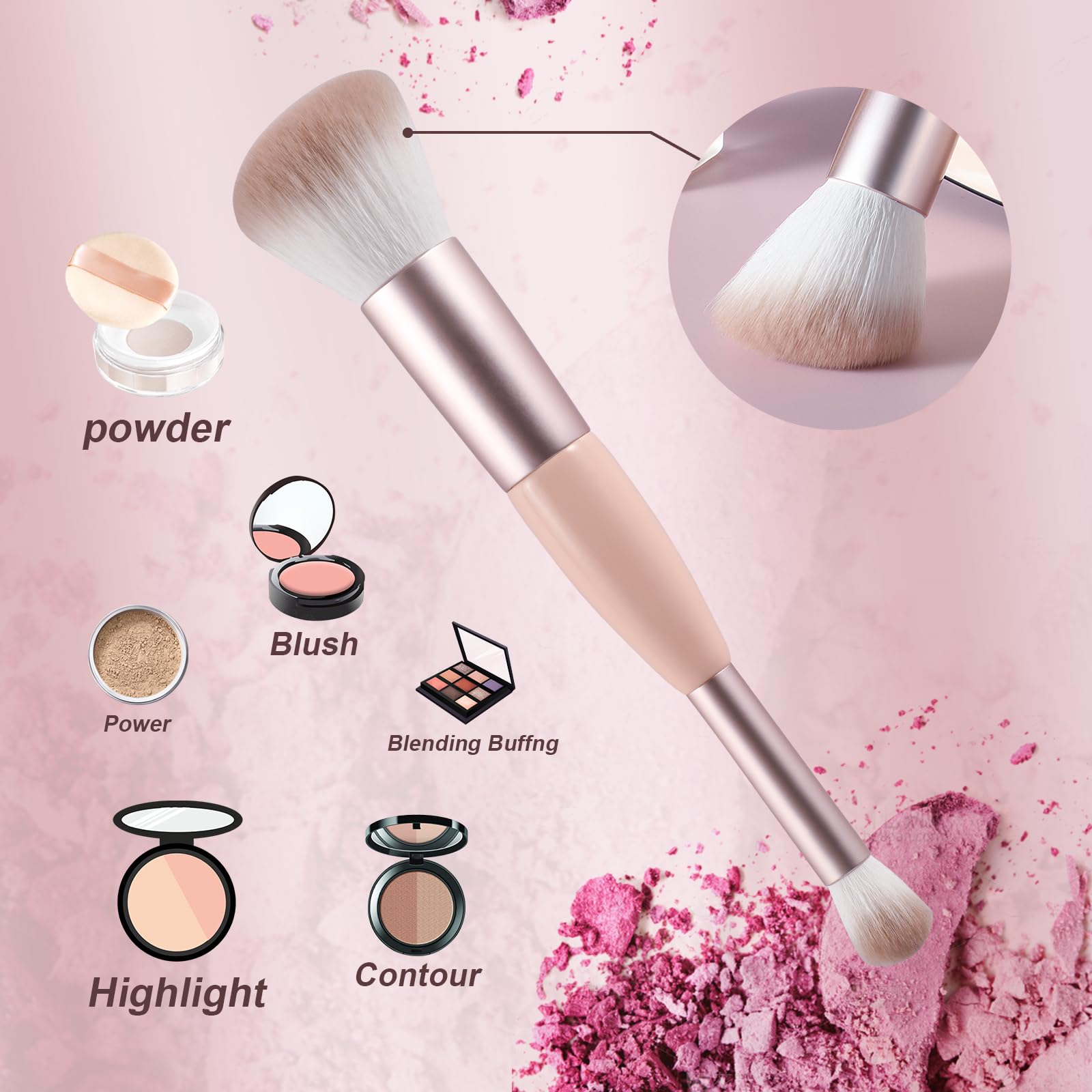 Pincel ACMEBEAUTY para corrector, cobertura precisa