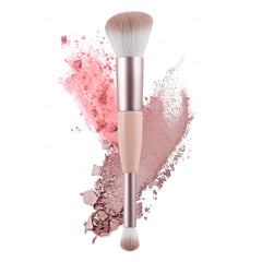 Pincel ACMEBEAUTY de doble extremo para rubor, aplicación suave y uniforme