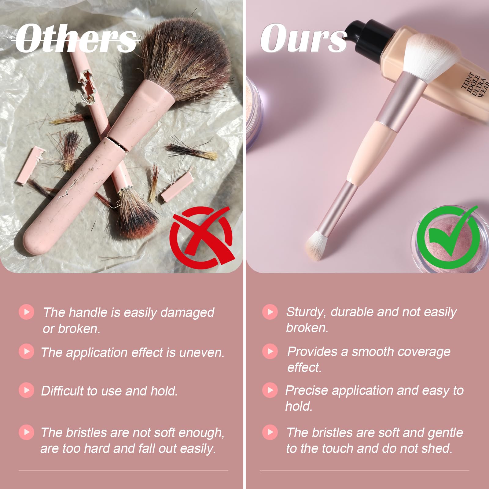 Pincel ACMEBEAUTY para sombras, difuminado suave