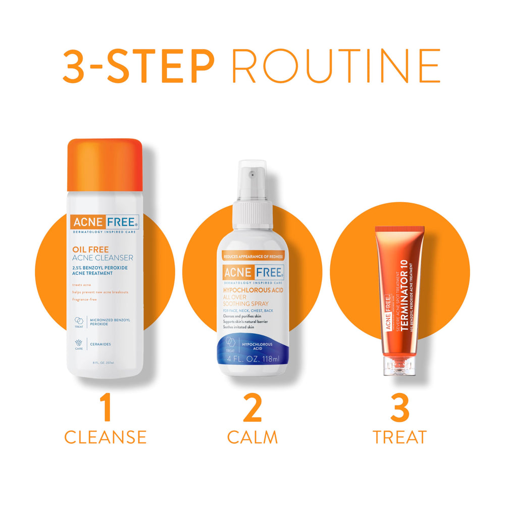 AcneFree hipocloroso spray cuerpo, uso multiárea para zonas irritadas