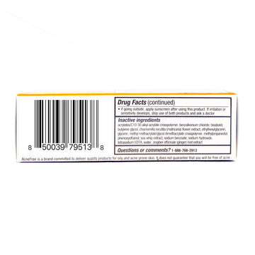 Cuidado dermatológico inspirado con AcneFree Terminator 10 para piel sensible.