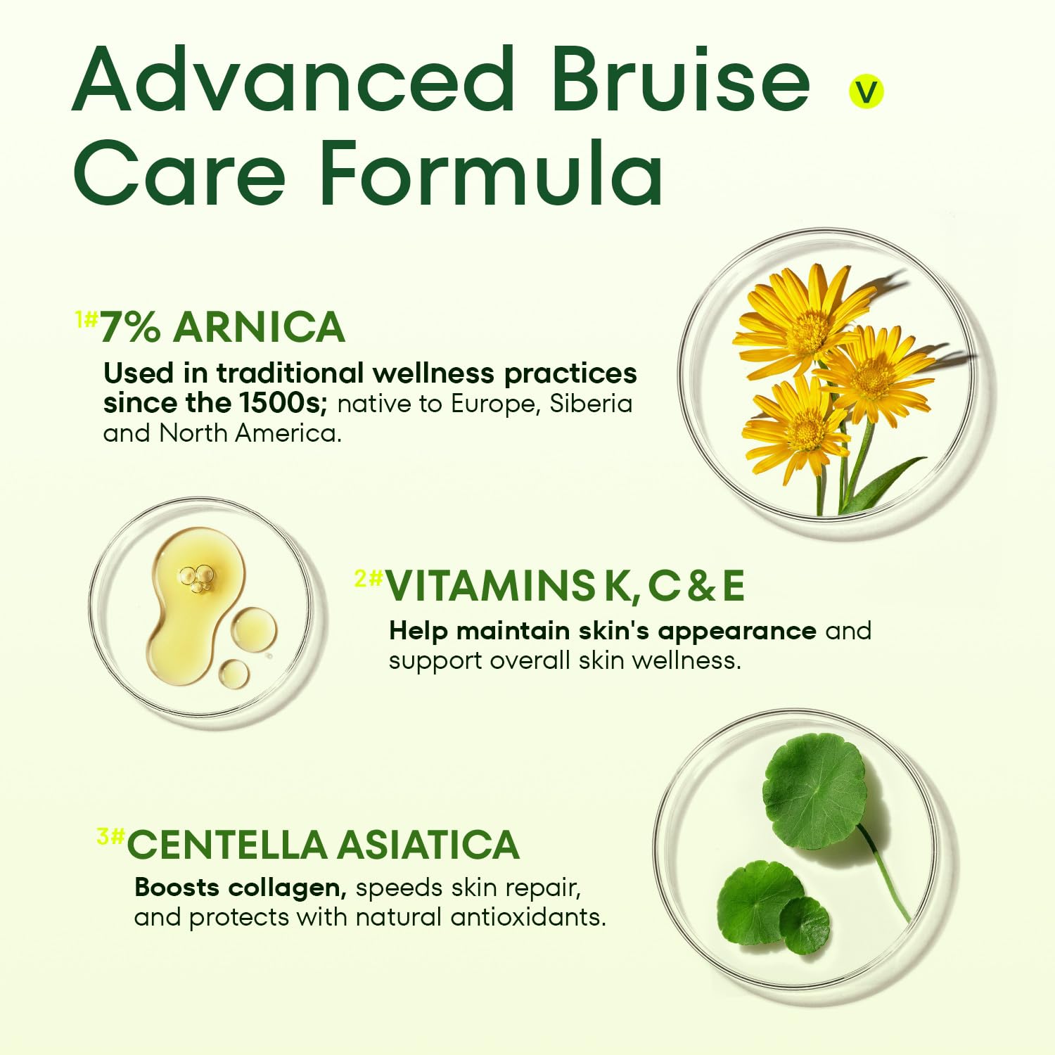 Aplicación en brazos y piernas con Acolye Arnica para la piel.