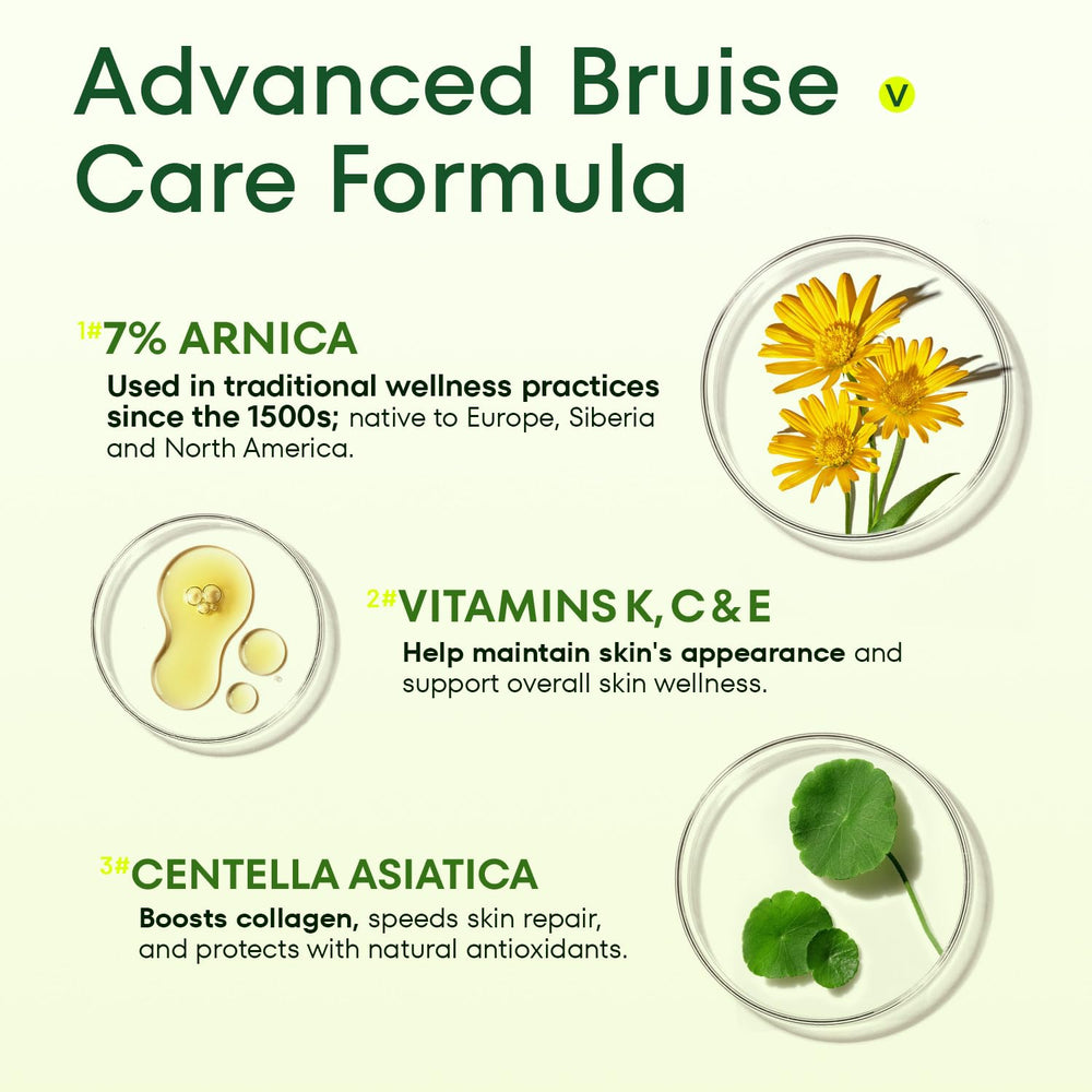 Aplicación en brazos y piernas con Acolye Arnica para la piel.