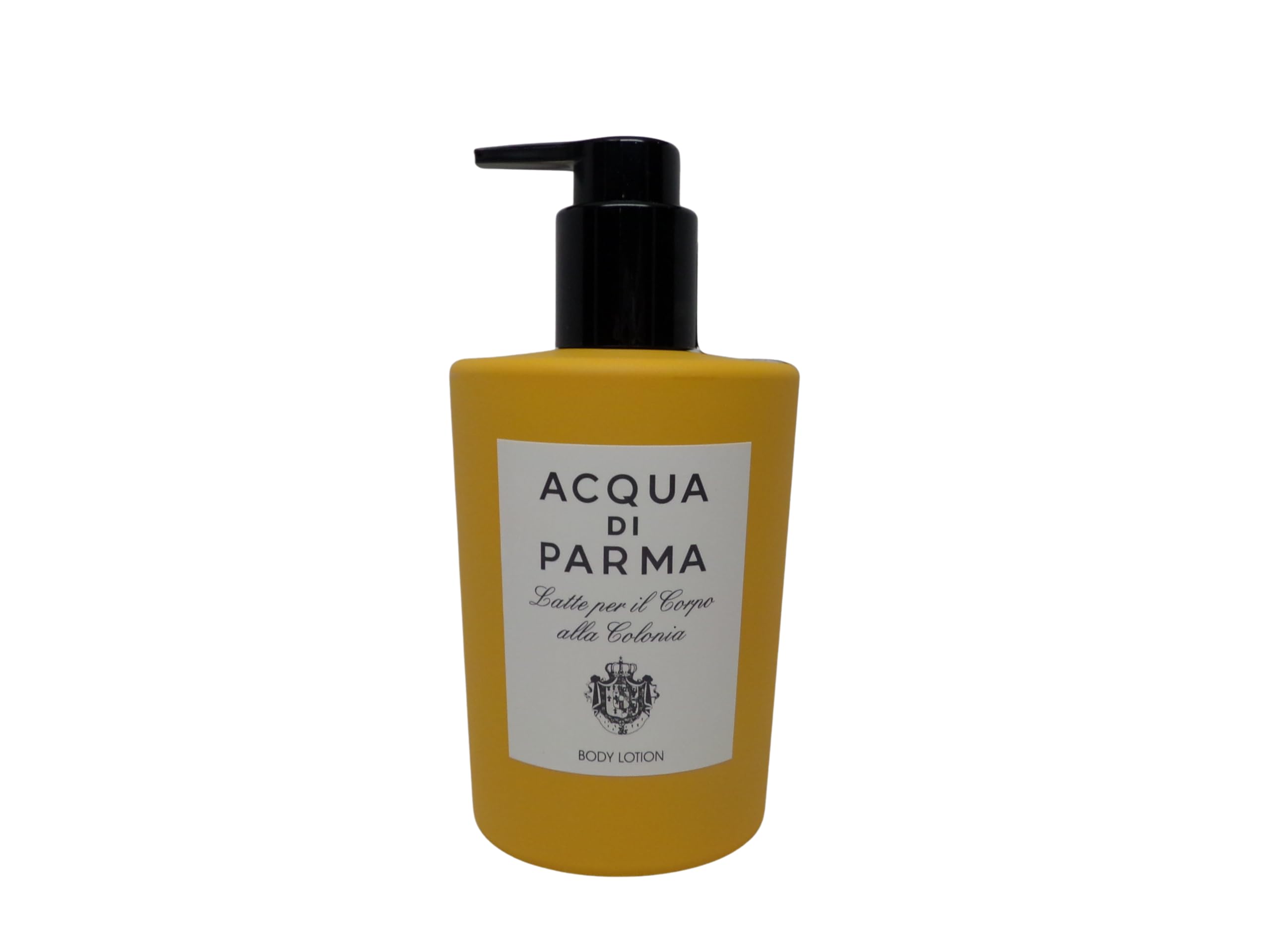 Loción corporal Colonia de Acqua di Parma, dispensador, aporta hidratación suave y aroma cítrico.