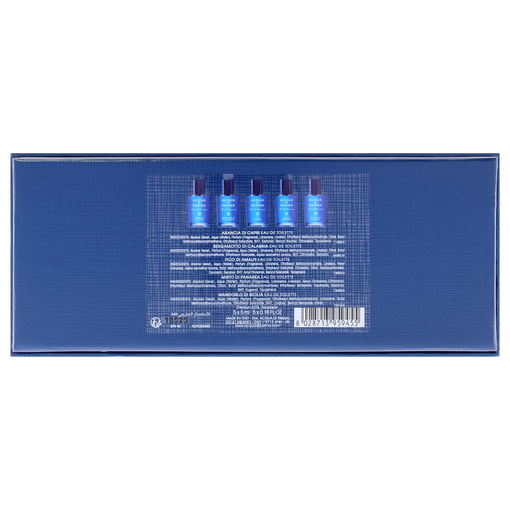Empaque regalo Blue Mediterraneo de Acqua di Parma, regalo sofisticado para amantes de fragancias.