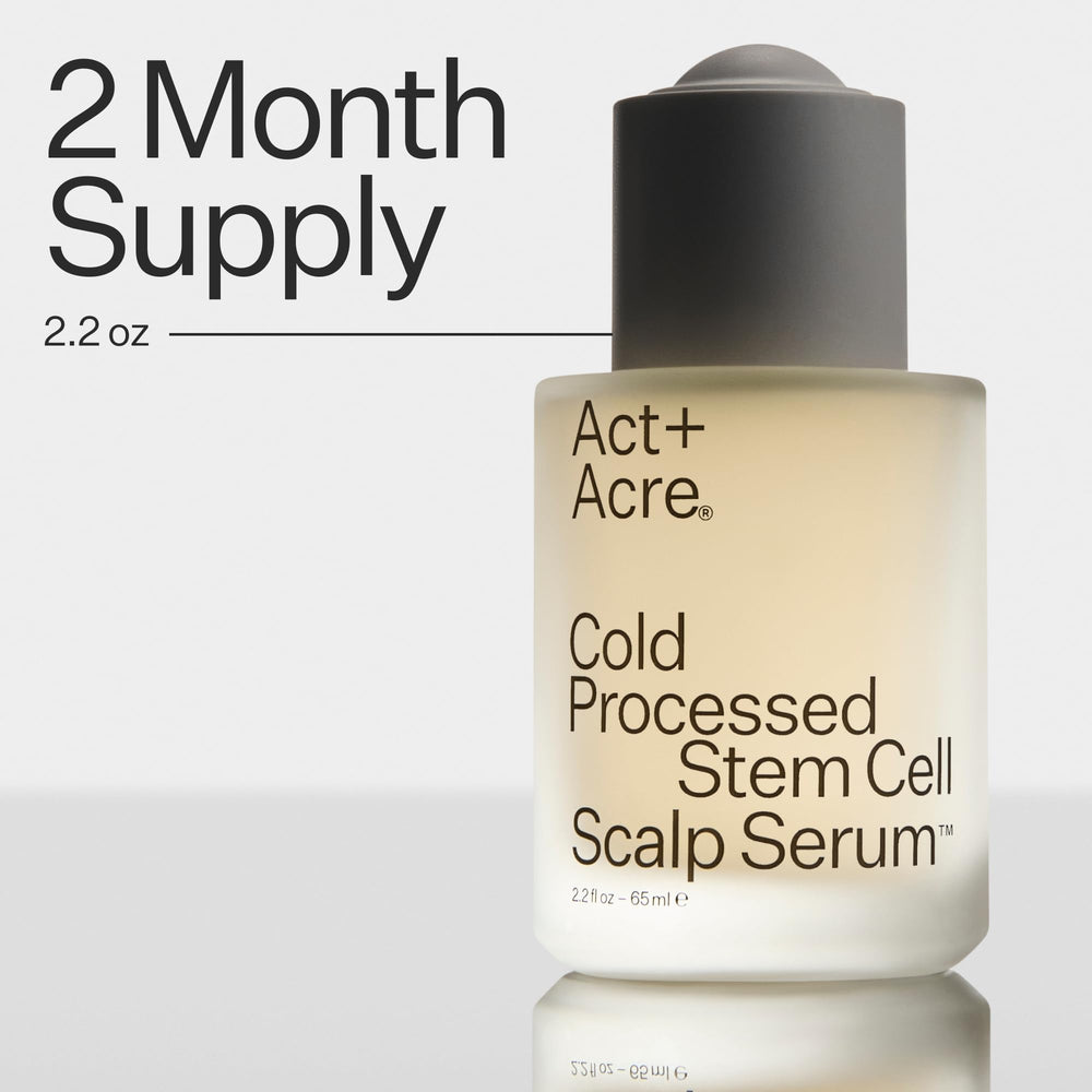 ACT+ ACRE textura sedosa del suero para cabello limpio.