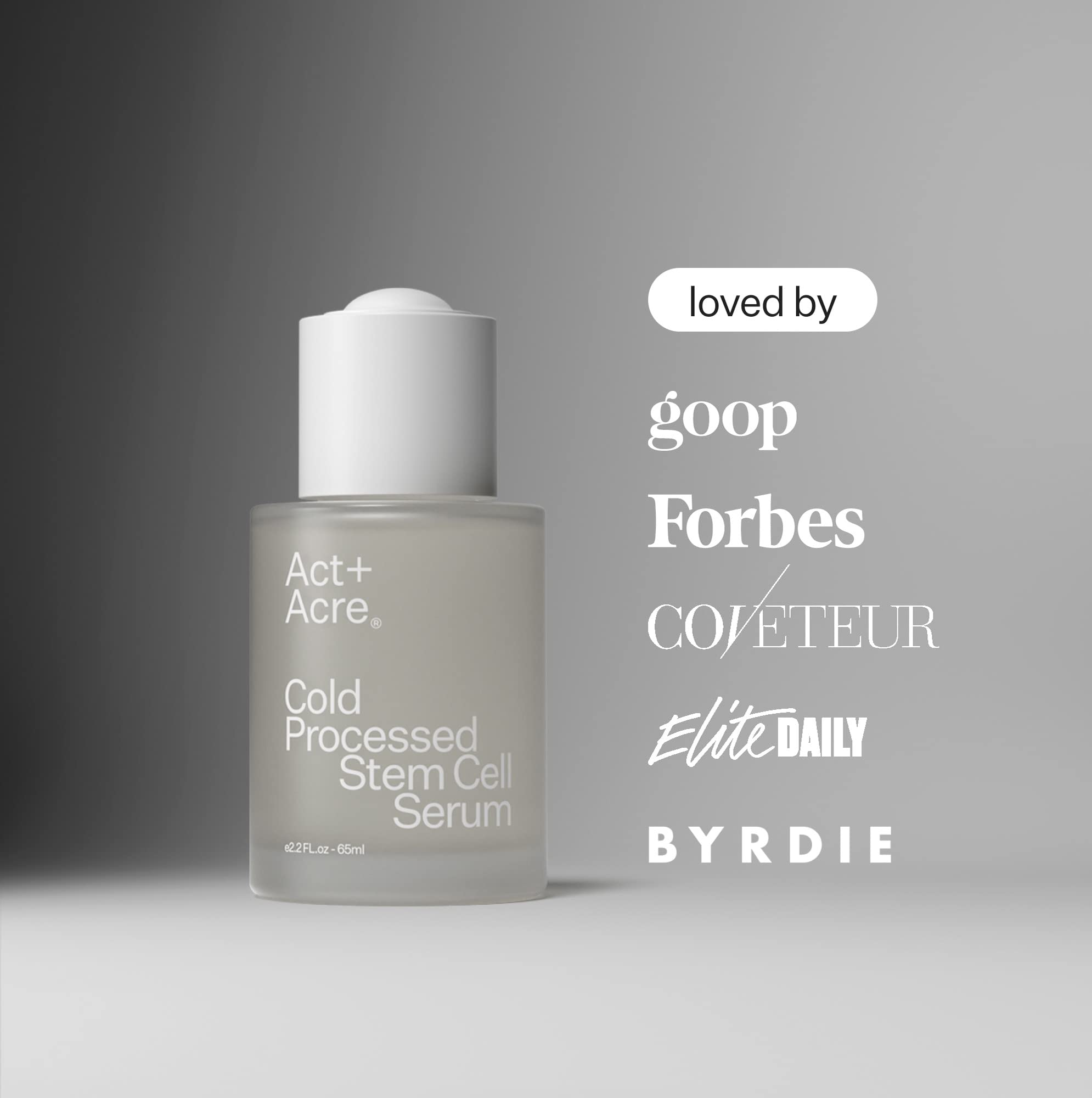 Act+Acre Sérum Capilar, envase de 30 ml, perfecto para viaje.