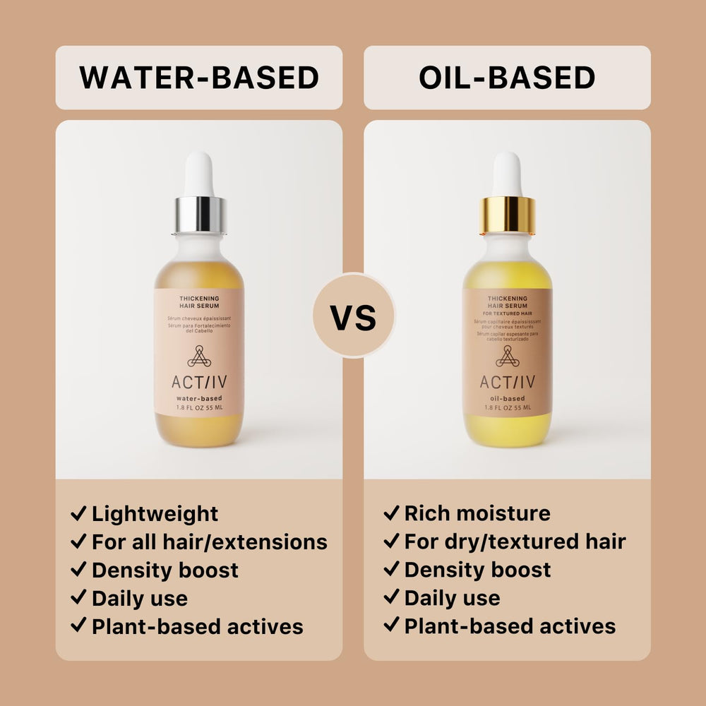 ACTIIV suero espesante para cabello, aumenta la densidad capilar con cada uso.