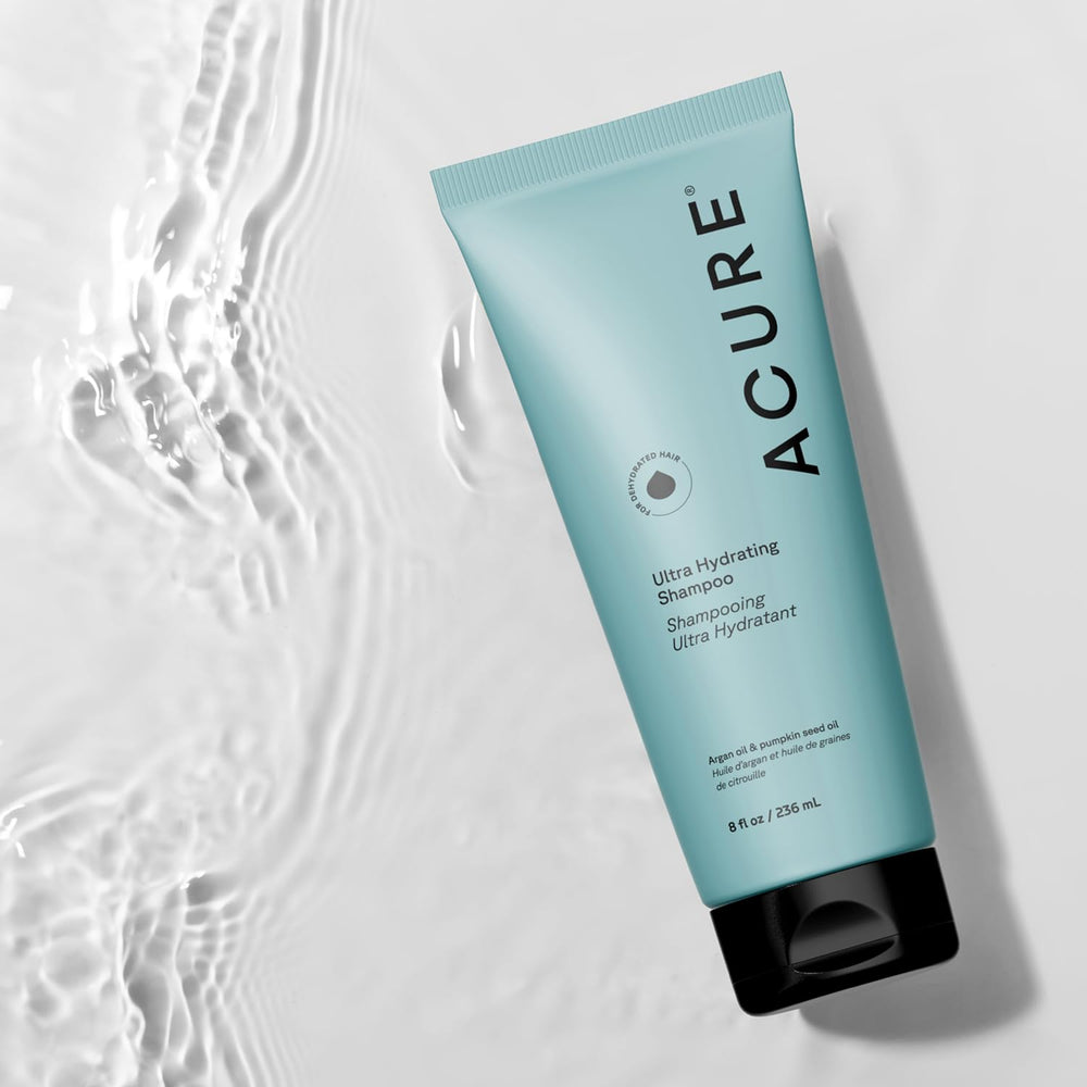 Acure Argan oil close-up on bottle, highlighting moisture boost