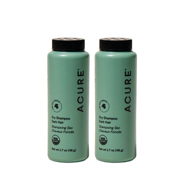Acure champú seco mini dos-pack para viaje y refrescar sin agua