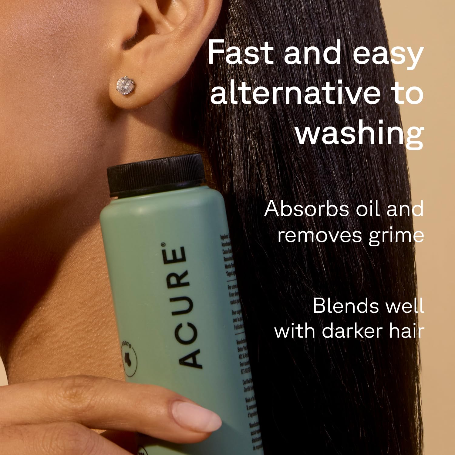 Acure champú seco en polvo añade textura y volumen entre lavados