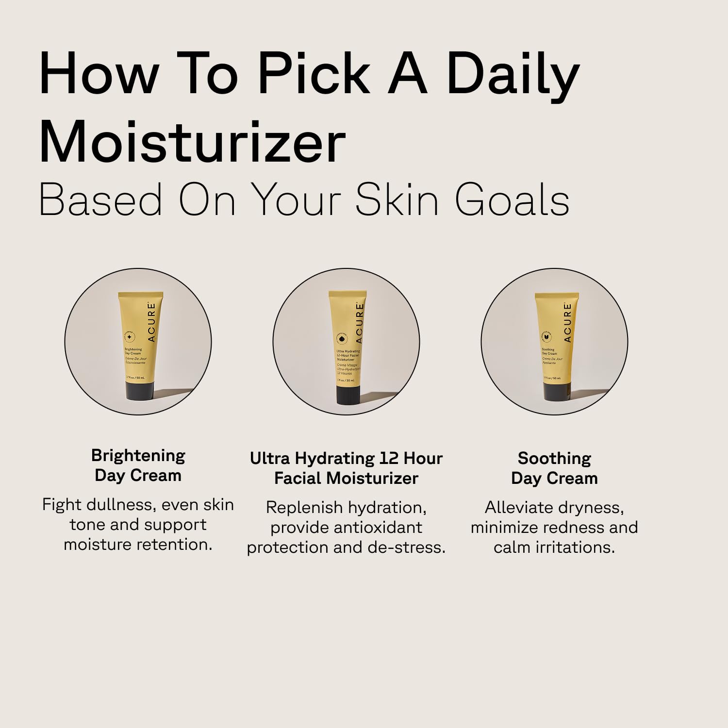 Acure Crema Día Tono Igualado para piel radiante y uniforme