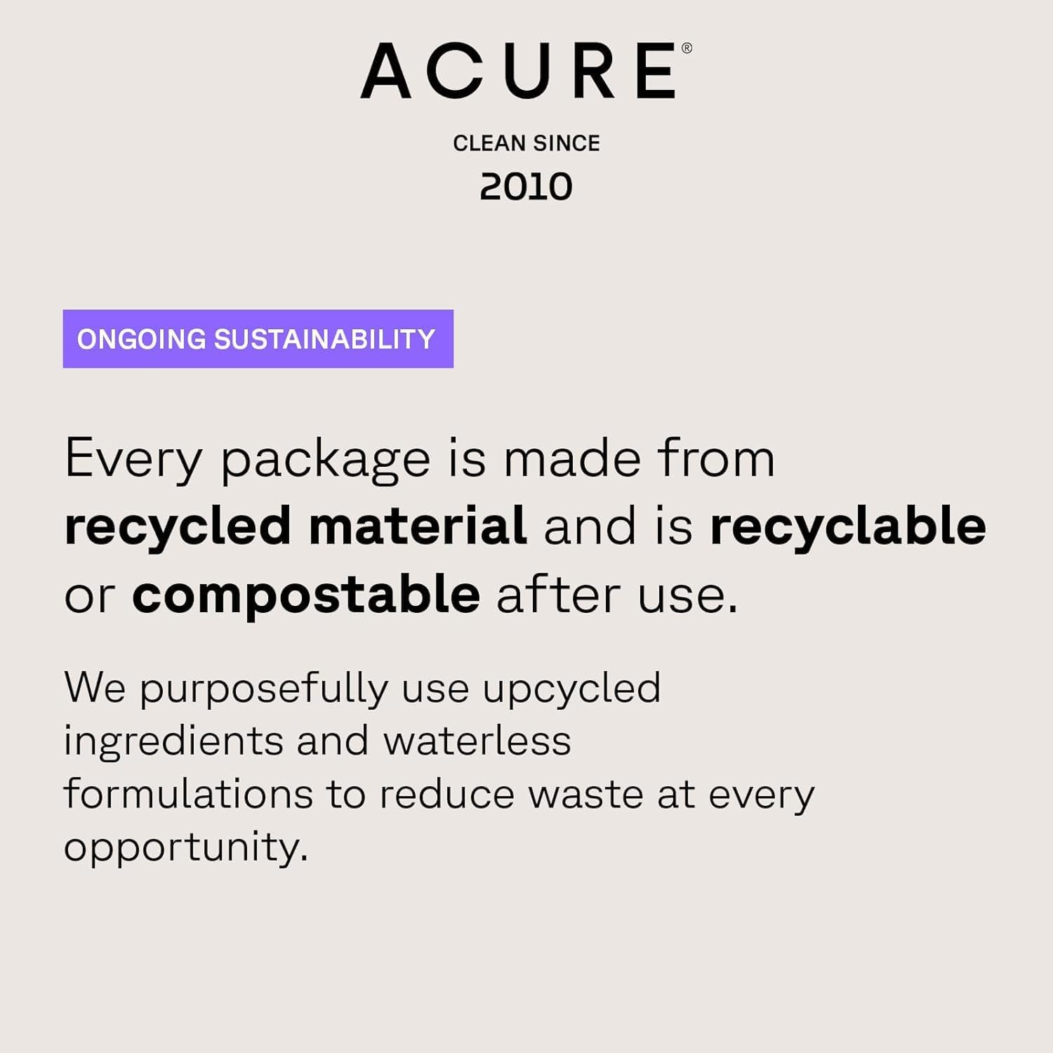 Acure Radically Rejuvenating Eye Cream cuidado-ojos, sensación de hidratación diaria y apoyo a la barrera cutánea.
