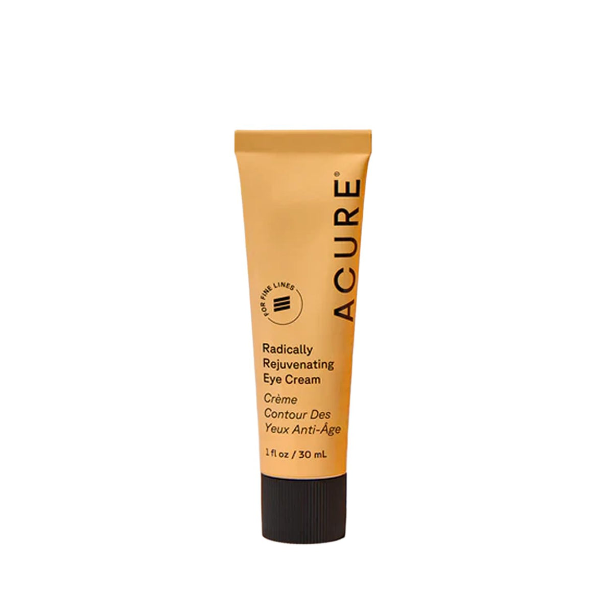 Acure Radically Rejuvenating Eye Cream envase, hidrata y suaviza la piel delicada del contorno.