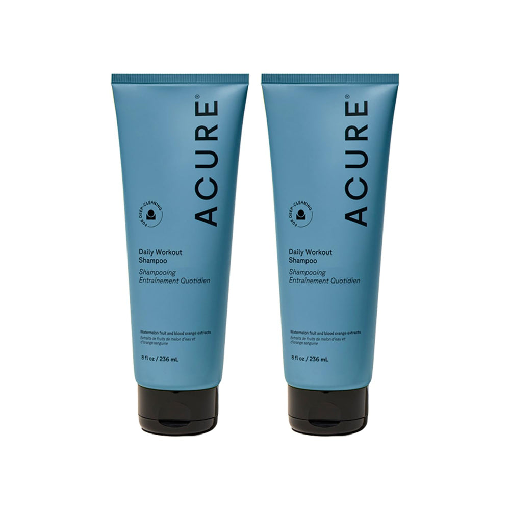 Acure Daily Workout Watermelon Shampoo bottle pour for post-workout refresh