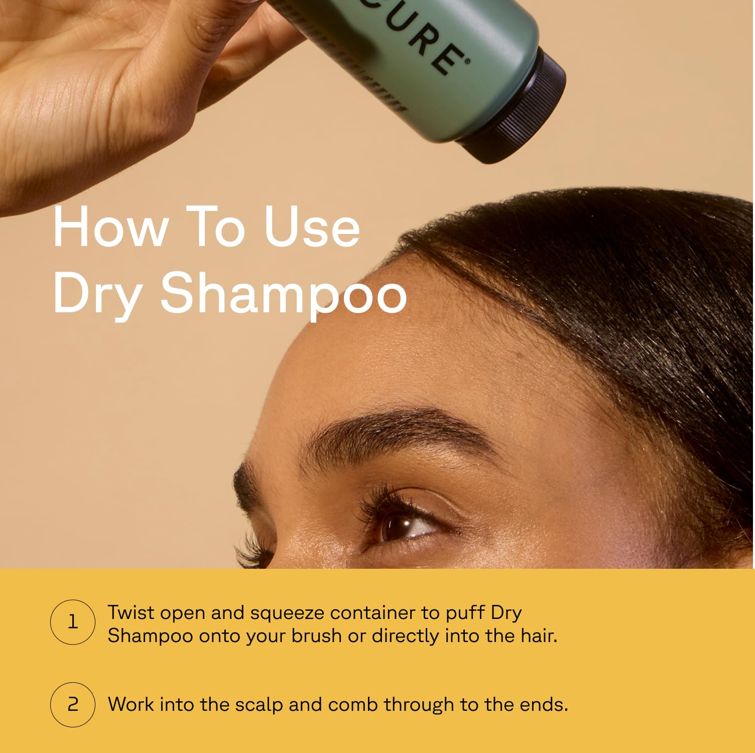 Acure Dry Shampoo aplicación instantánea sin agua para días ocupados