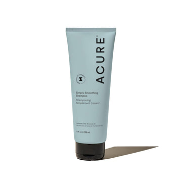 Acure Simply Smoothing, botella de champú hidratante para suavizar el cabello sin pesarlo