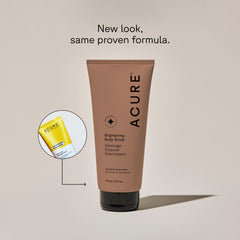 Acure exfoliante con arcilla y niacinamida para textura refinada.