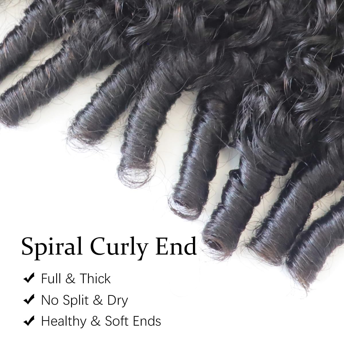 Extensiones Acusoee Burmese Curly: color negro natural que se integra con facilidad.