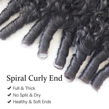 Extensiones Acusoee Burmese Curly: color negro natural que se integra con facilidad.