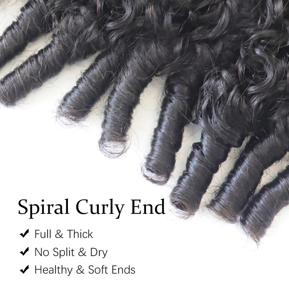 Extensiones Acusoee Burmese Curly: color negro natural que se integra con facilidad.