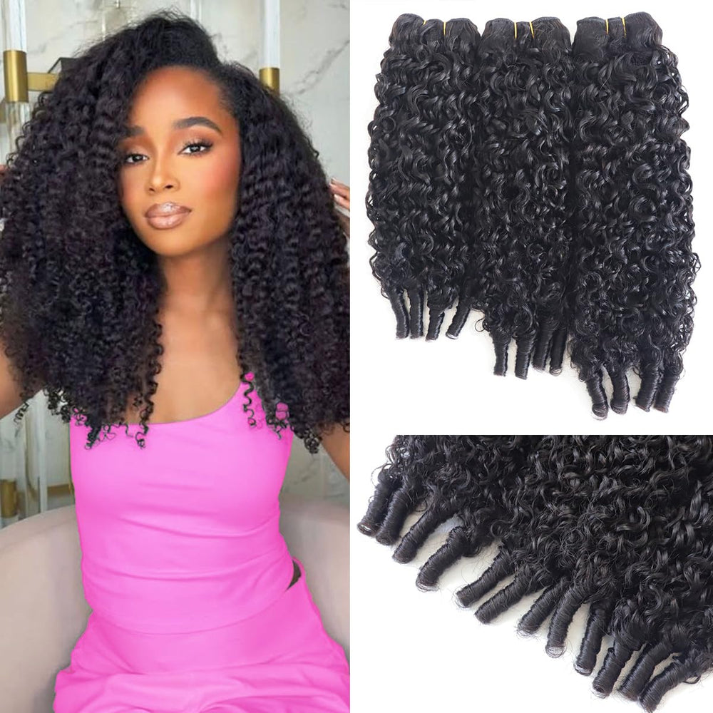Acusoee Extensiones Burmese Curly: textura suave para apariencia natural.