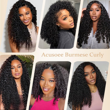 Extensiones Acusoee Burmese Curly: ideales para ocasiones especiales y uso diario.