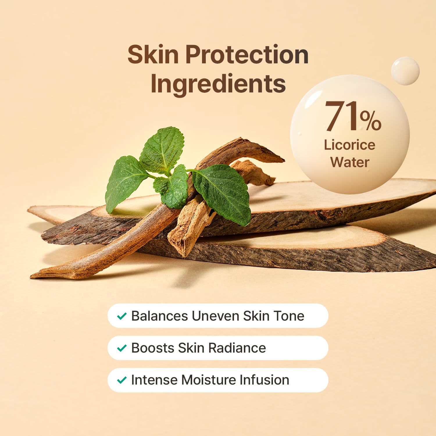ACWELL Regaliz Suero, piel radiante, realza el brillo natural sin grasa.