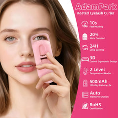 AdamPark rizador de pestañas con indicador de calor: listo para usar.